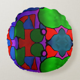 Reeds verven rond kussen