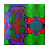 Reeds verven tegeltje (Voorkant)