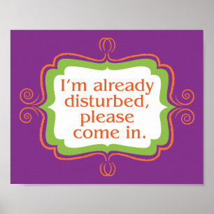 Reeds vervormd, gelieve te komen binnen Teken Poster