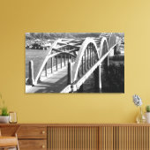 Reedsport, Uitzicht van Oregon over Umpqua Canvas Afdruk (Insitu (Woonkamer))