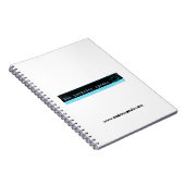 Reedster spreekt spiral notebook notitieboek (Rechterzijde)