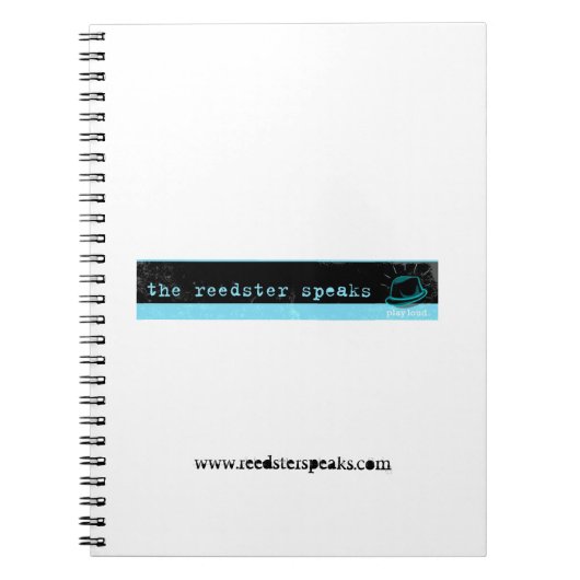 Reedster spreekt spiral notebook notitieboek (Voorkant)