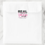 Reëel genoeg Man Genoeg Mam 2 Borstkanker Ronde Sticker (Tas)