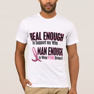Reëel genoeg Man genoeg om roze vleugel te Draag T-shirt