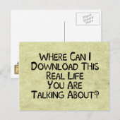 Reëel leven briefkaart (Voorkant / Achterkant)