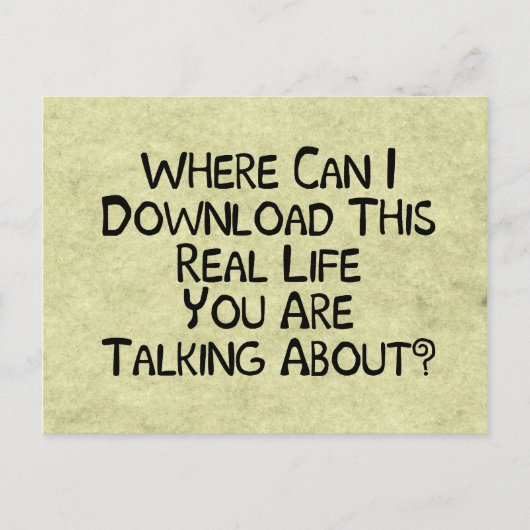 Reëel leven briefkaart (Voorkant)