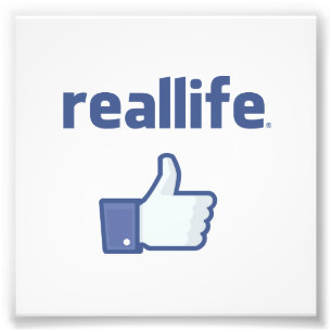 Reëel leven foto afdruk