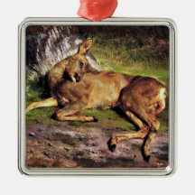 Reeën in het bos (door Rosa Bonheur)