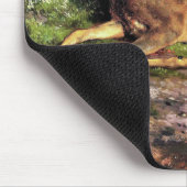 Reeën in het bos (door Rosa Bonheur) Muismat (Hoek)