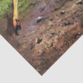 Reeën in het bos (door Rosa Bonheur) Tissuepapier (Detail)