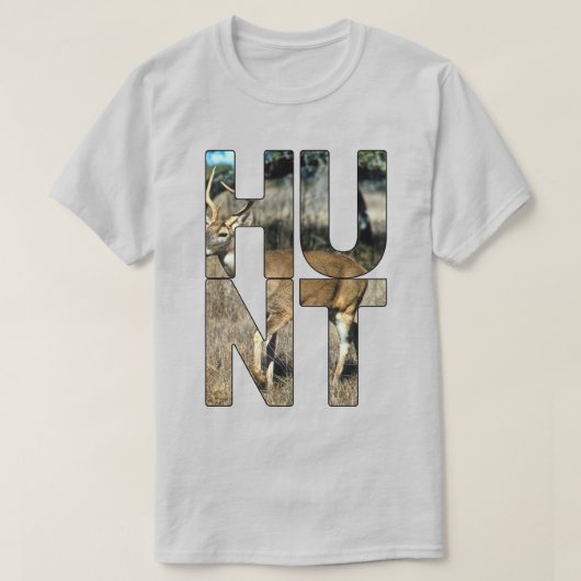 Reeën op herten jagen t-shirt (Design voorkant)