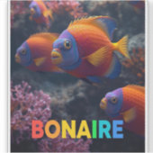 Reef fish in bonaire sticker (Voorkant)
