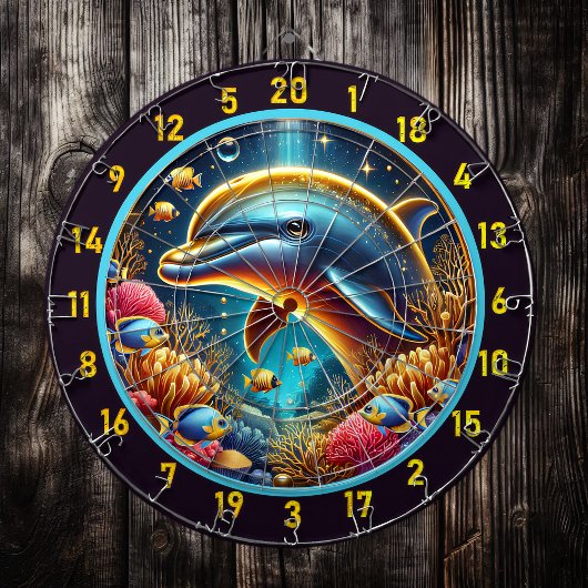 Reef Harmony Dolfijn Dartboard Fun Dartbord
