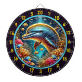 Reef Harmony Dolfijn Dartboard Fun Dartbord (Voorkant)