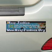 Reef Junkies Bumpersticker 1 (Op auto)