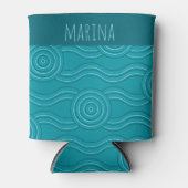 Reef naam Australian Dreamtime Art Blikjeskoeler (Voorkant)