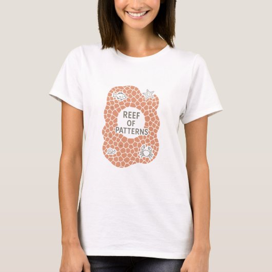 Reef Of Patterns Coral Frame T-Shirt (Voorkant)