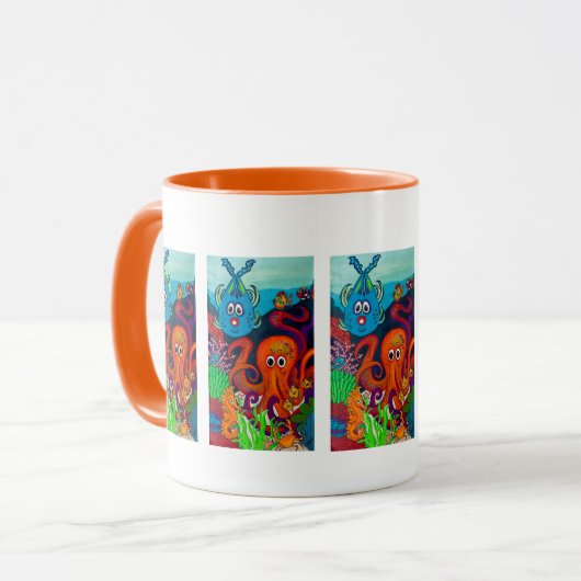 "Reef Rascals" 11 oz drinkbeker Mok (Voorkant links)