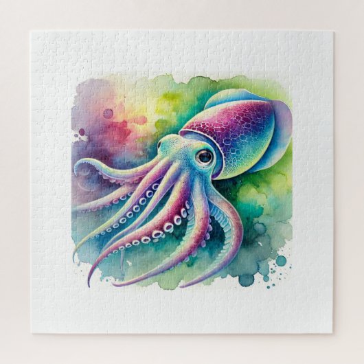 Reef squid 290924AREF127 - Watercolor Legpuzzel (Verticaal)