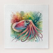 Reef Squid 300824AREF112 - Watercolor Legpuzzel (Verticaal)
