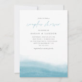 Reef Tides Coastal Waterverf Couples Shower Kaart (Voorkant)