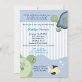 REEF TURTLE 5x7 Baby shower Uitnodiging (Voorkant)