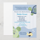 REEF TURTLE 5x7 Baby shower Uitnodiging (Voorkant / Achterkant)