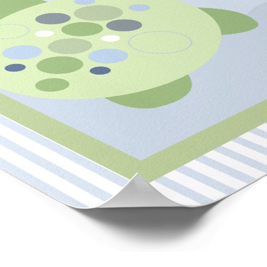 REEF TURTLE 8 x 10 BABY NURSERY ROOM PRINT (Hoek)
