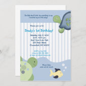 REEF TURTLE & Fish 5x7 Aangepaste uitnodiging voor (Voorkant / Achterkant)