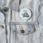REEF TURTLE NAME TAG Personalized Button (In situ)