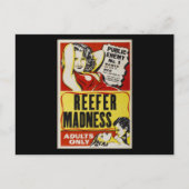 Reefer madness retro vintage poster briefkaart (Voorkant)