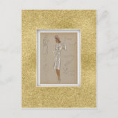 Reefer topcoat droeg over 2 stuks pak. jaren veert briefkaart (Voorkant)