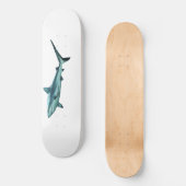 Reefshark - Abstract Design - Knip uit een foto | Persoonlijk Skateboard (Voorkant)