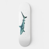 Reefshark - Abstract Design - Knip uit een foto | Persoonlijk Skateboard (Voorkant)