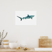 Reefshark - Abstract Design - Knip uit een foto | Poster (Keuken)
