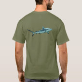 Reefshark - Abstract Design - Knip uit een foto | T-shirt (Achterkant)