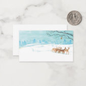 Reegeitengroep in de winter notitiekaartje (Voorkant / Achterkant in situ)