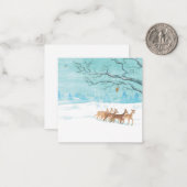 Reegeitengroep in de winter notitiekaartje (Voorkant / Achterkant in situ)