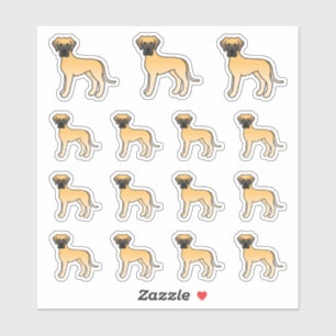 Reekachtige Grote Dan Cute Cartoon Honden Sticker