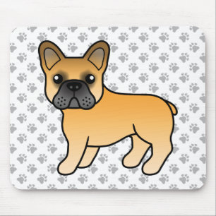 Reekalf Franse Bulldog Schattige Cartoon Hond Muismat
