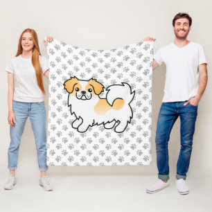 Reekalf Kleur Tibetaanse Spaniel Cute Hond & Poota Fleece Deken