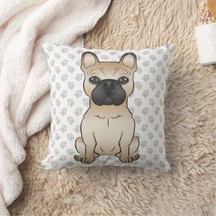 Reekalf met zwart masker Franse Bulldog Hond & Poo Kussen