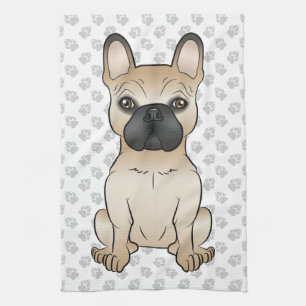 Reekalf Met Zwarte Masker Franse Bulldog Hond & Po Theedoek