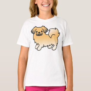 Reekalf Tibetaanse Spaniel Schattige Cartoon Hond T-shirt