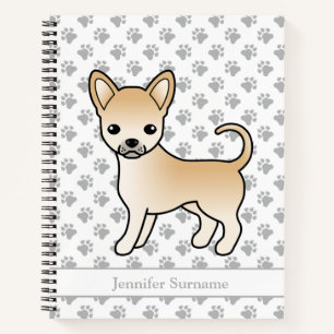 Reekleurige Chihuahua-hond met gladde vacht & aang Notitieboek
