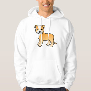Reekleurige En Witte Staffordshire Bull Terrier Ho Hoodie