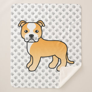 Reekleurige En Witte Staffordshire Bull Terrier Ho Sherpa Deken