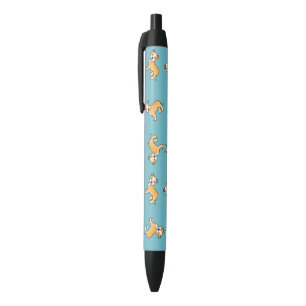 Reekleurige en witte Staffordshire Bull Terriers Zwarte Inkt Pen