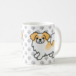 Reekleurige Tibetaanse Spaniel Aardige Cartoon Hon Koffiemok