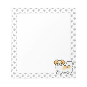 Reekleurige Tibetaanse Spaniel Cute Cartoon Hond Notitieblok